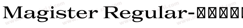 Magister Regular字体转换